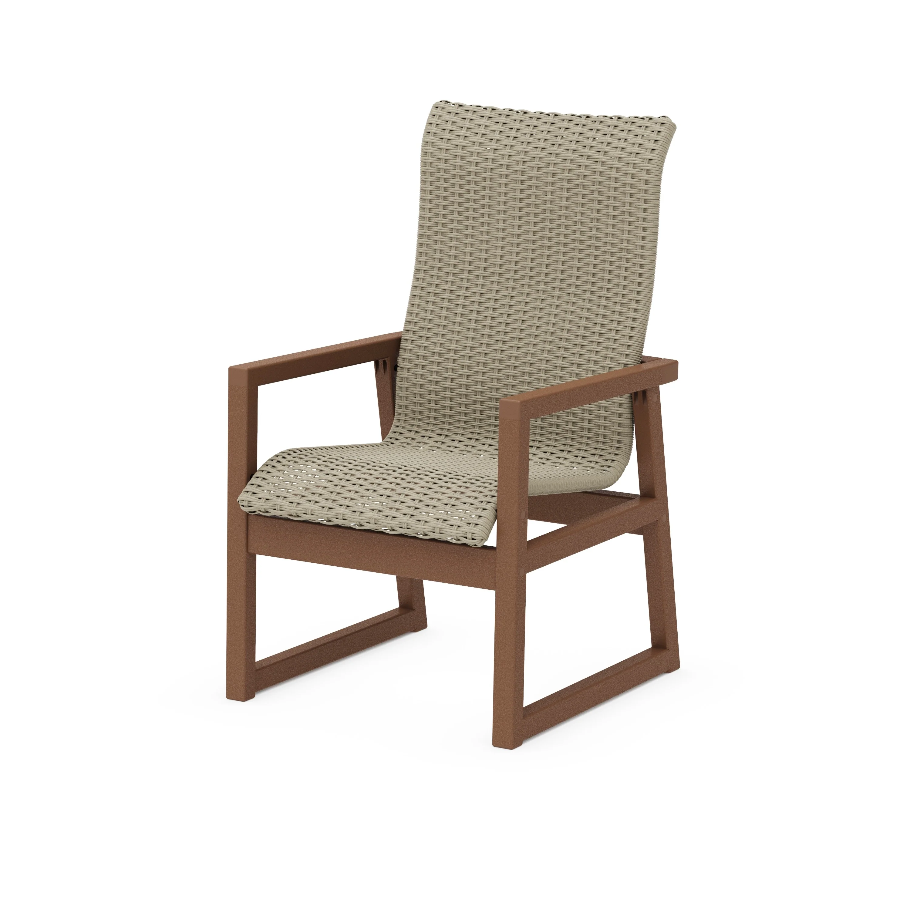 EDGE Woven High-Back Dining Arm Chair