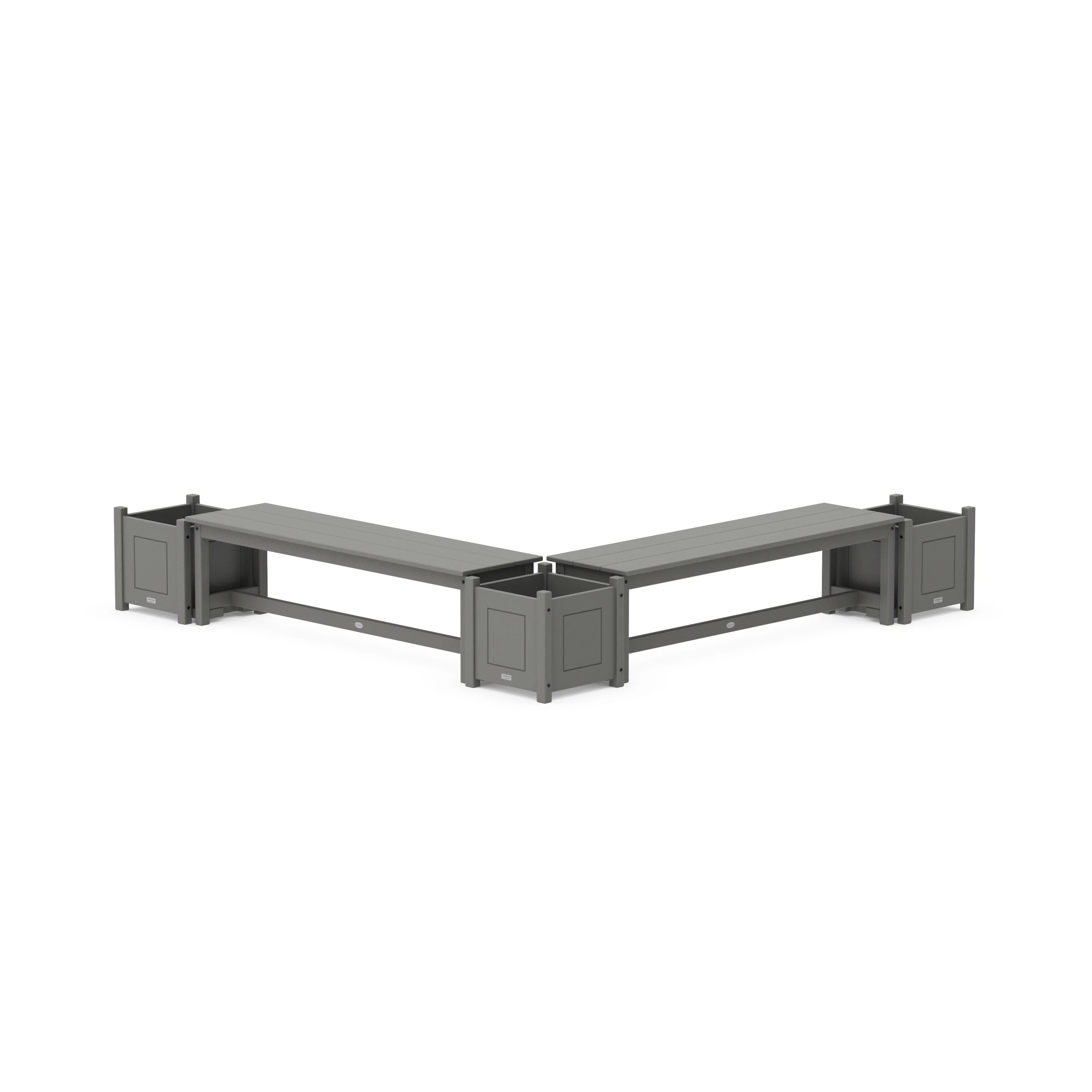 60 Country Living L- Shaped Planter Bench Corner Set