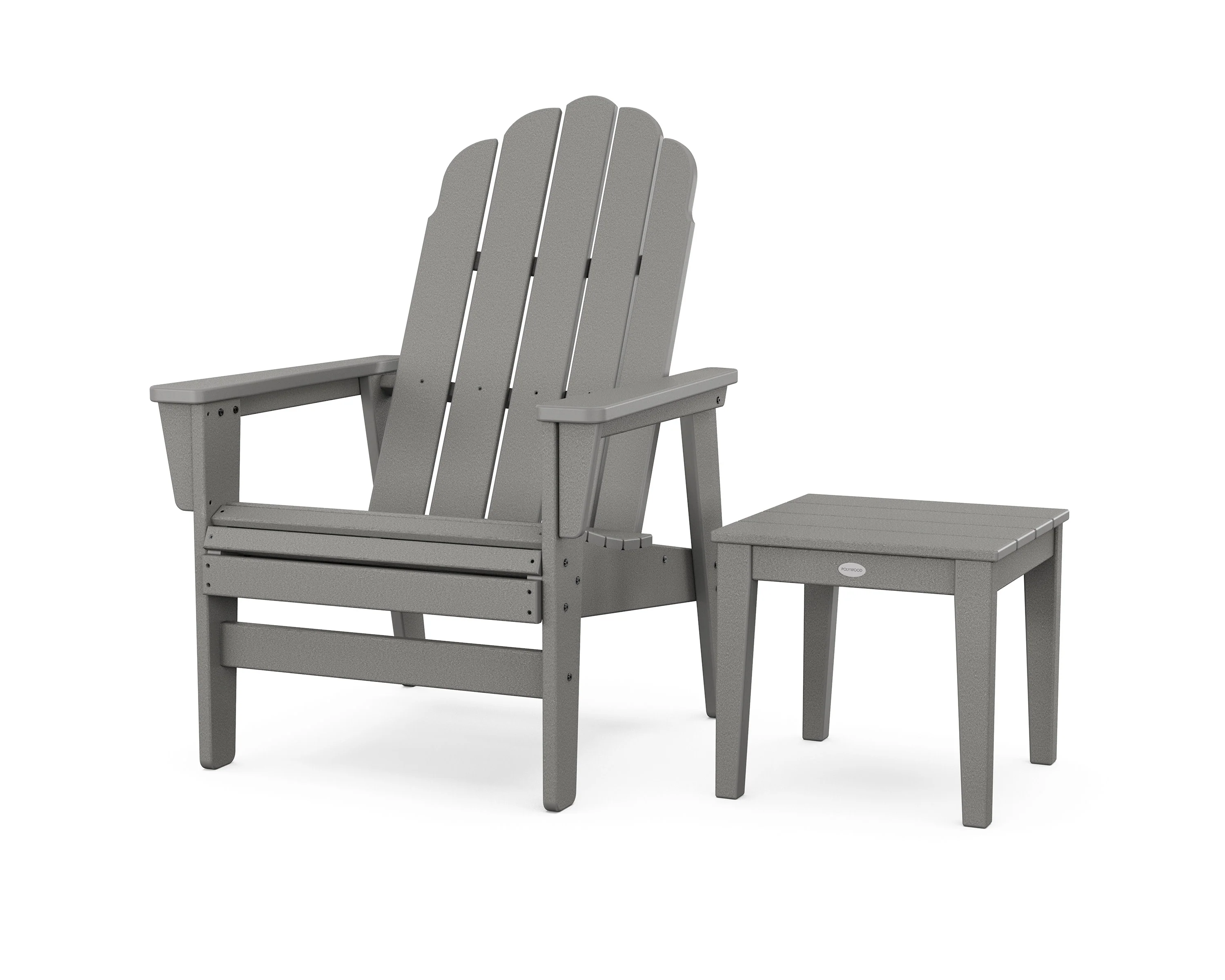 Vineyard Grand Upright Adirondack Chair with Side Table