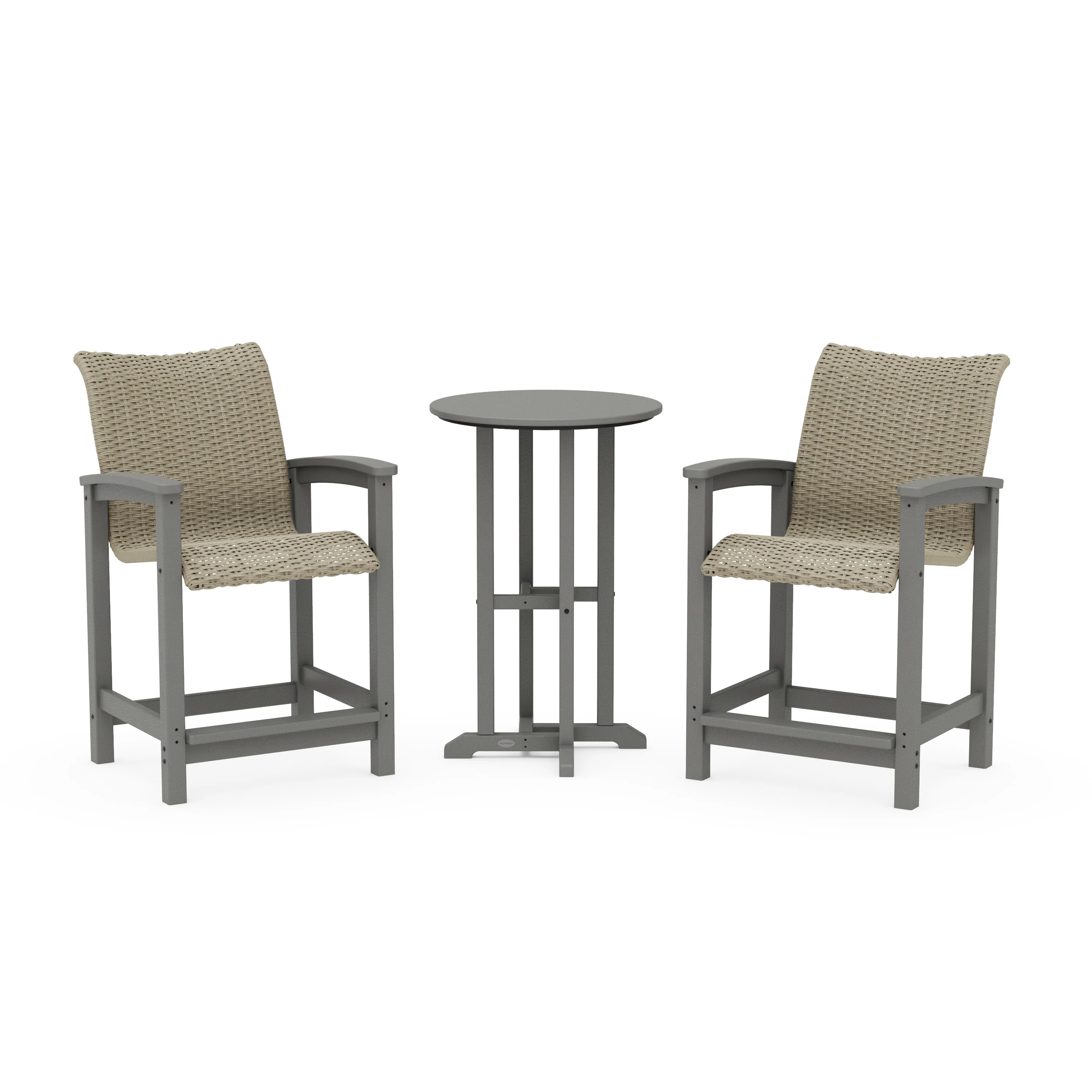 Coastal Woven 3-Piece Farmhouse Counter Set