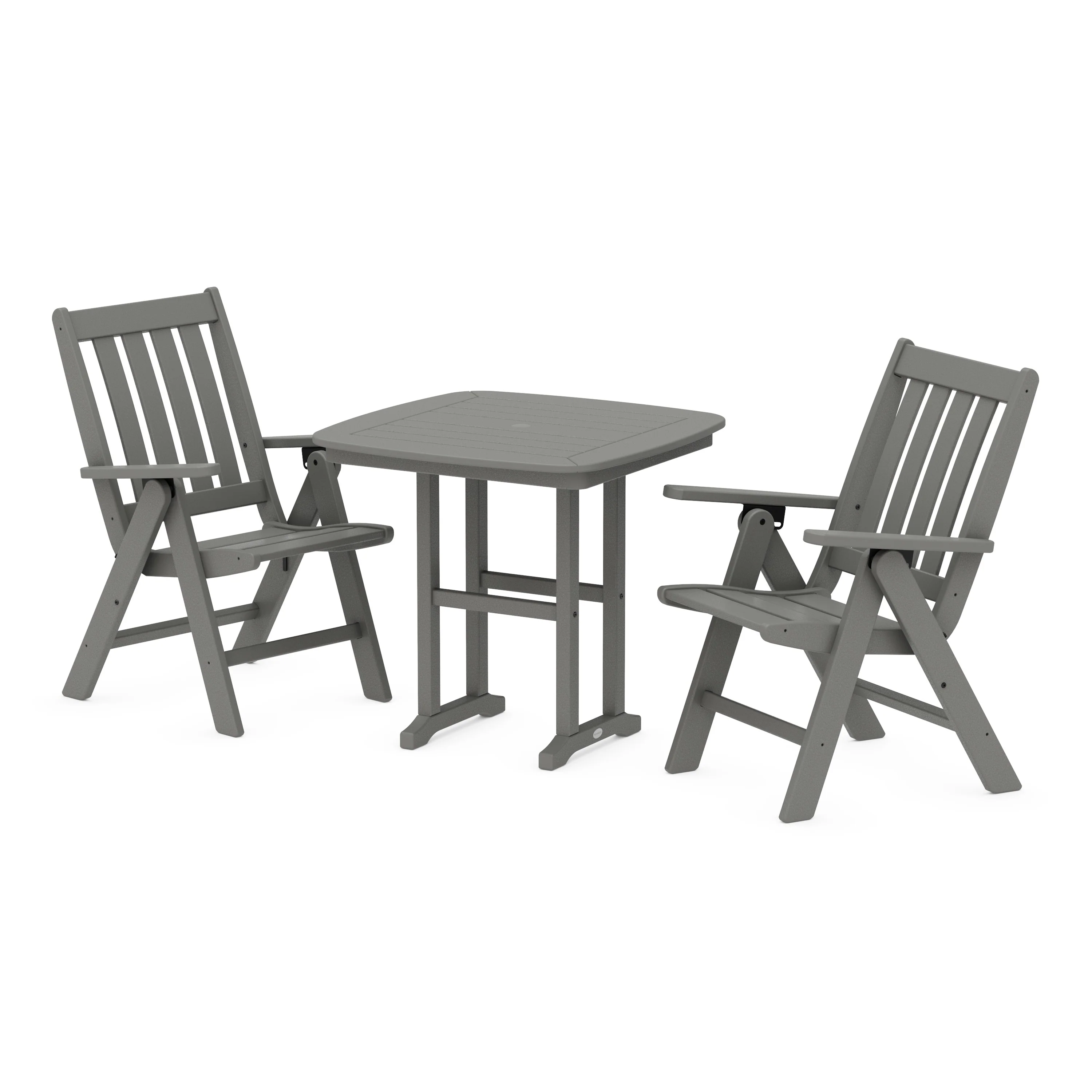 Vineyard Folding Chair 3-Piece Dining Set