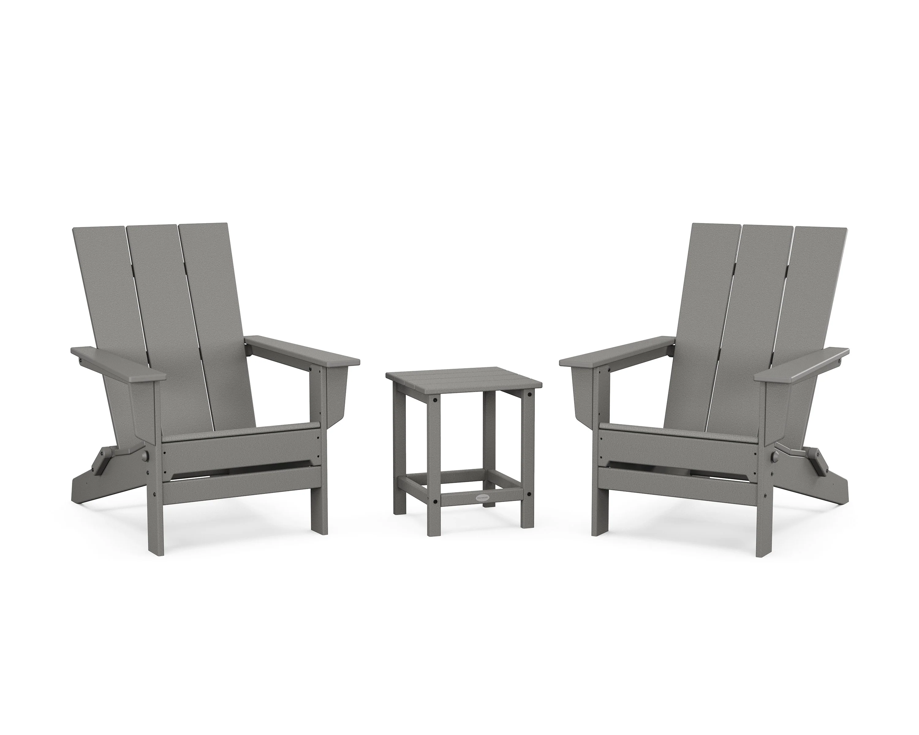 3-Piece Modern Studio Folding Adirondack Set