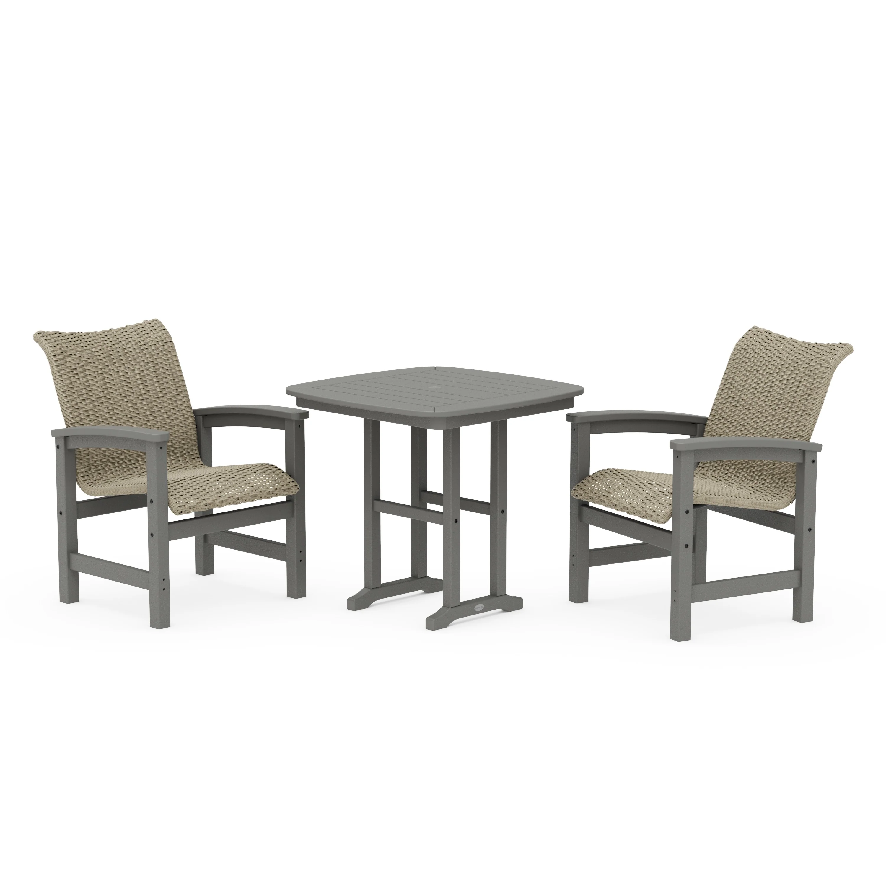 Coastal Woven 3-Piece Dining Set