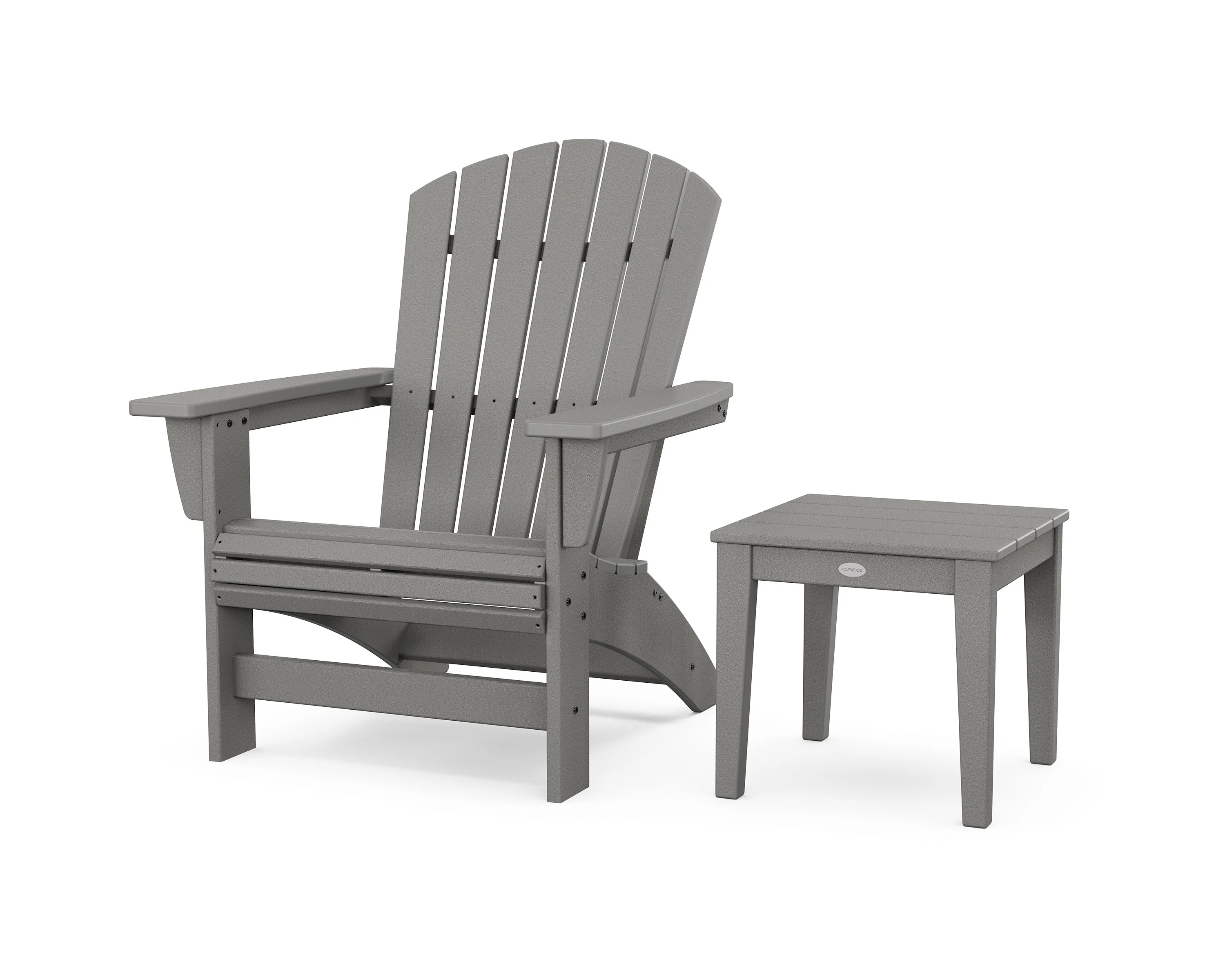 Nautical Grand Adirondack Chair with Side Table