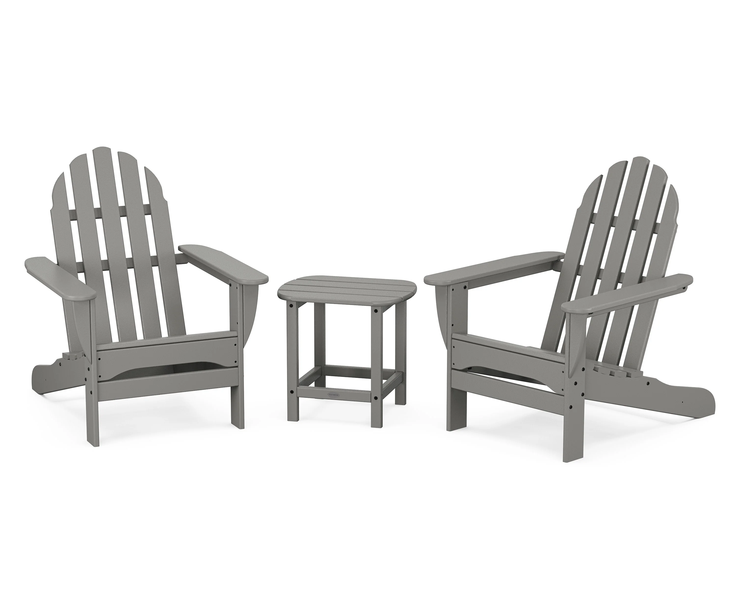 Classic Adirondack 3-Piece Set with South Beach 18 Side Table