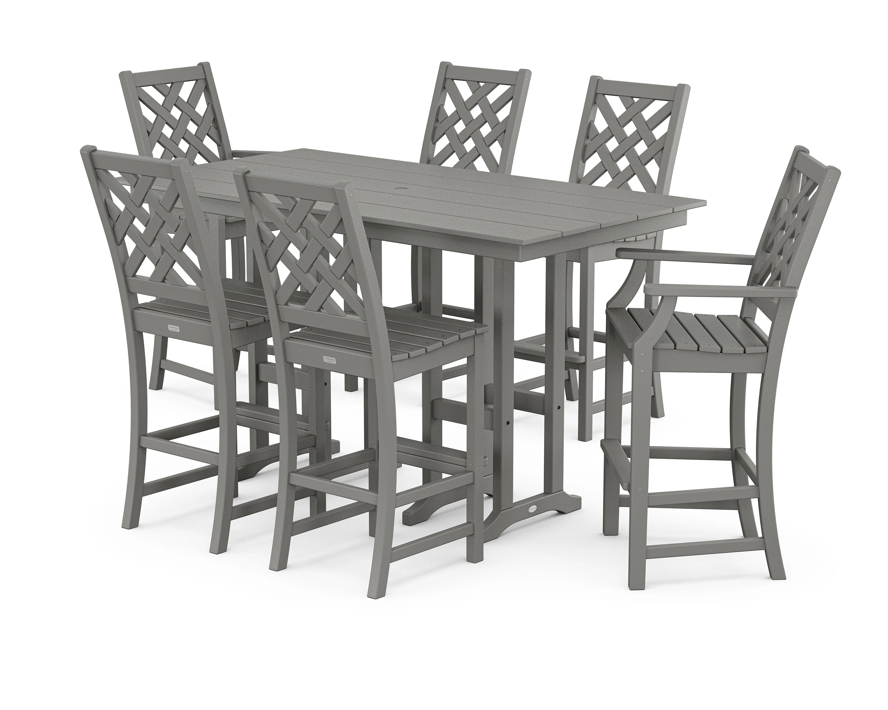 Wovendale 7-Piece Farmhouse Bar Set
