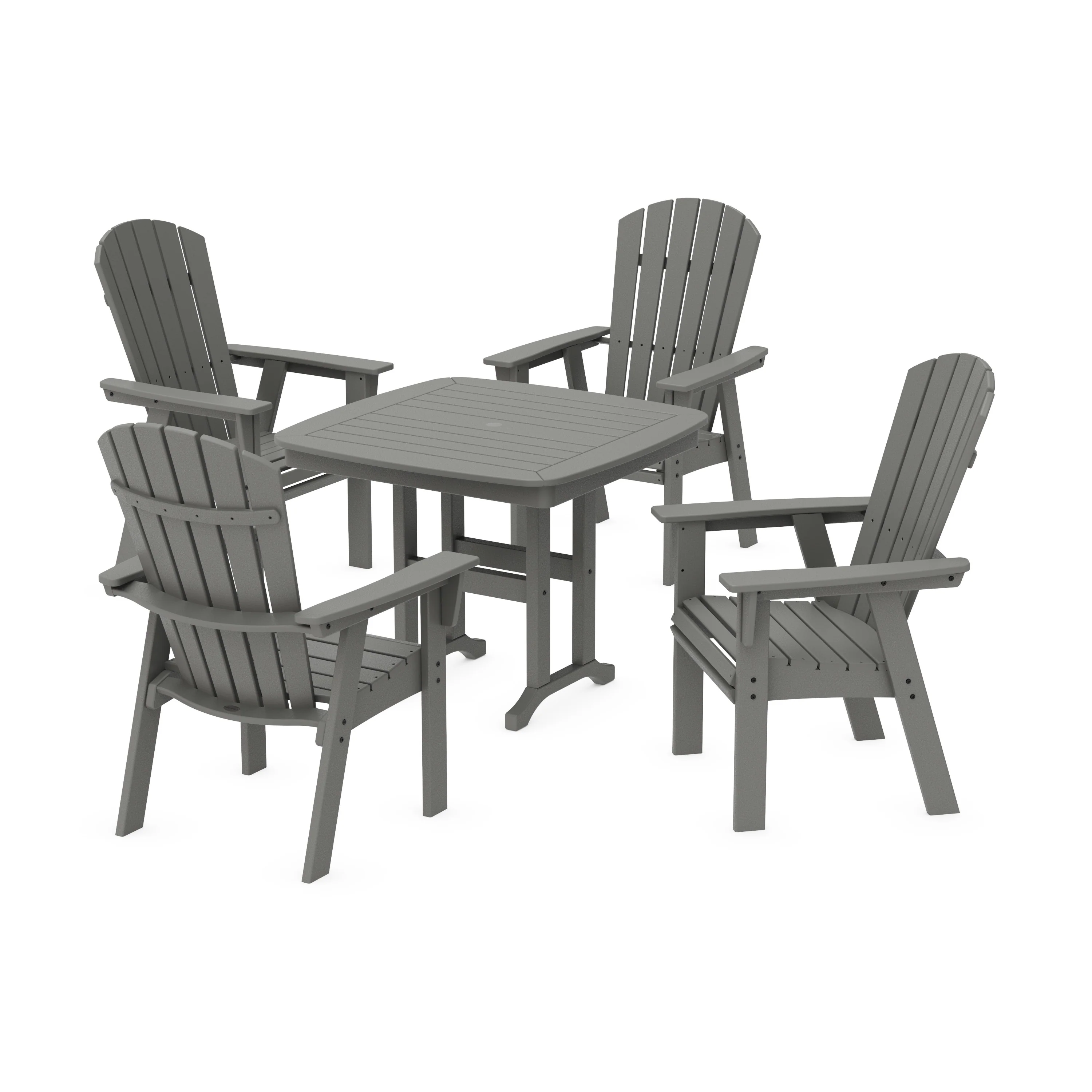 Nautical Curveback Adirondack 5-Piece Dining Set