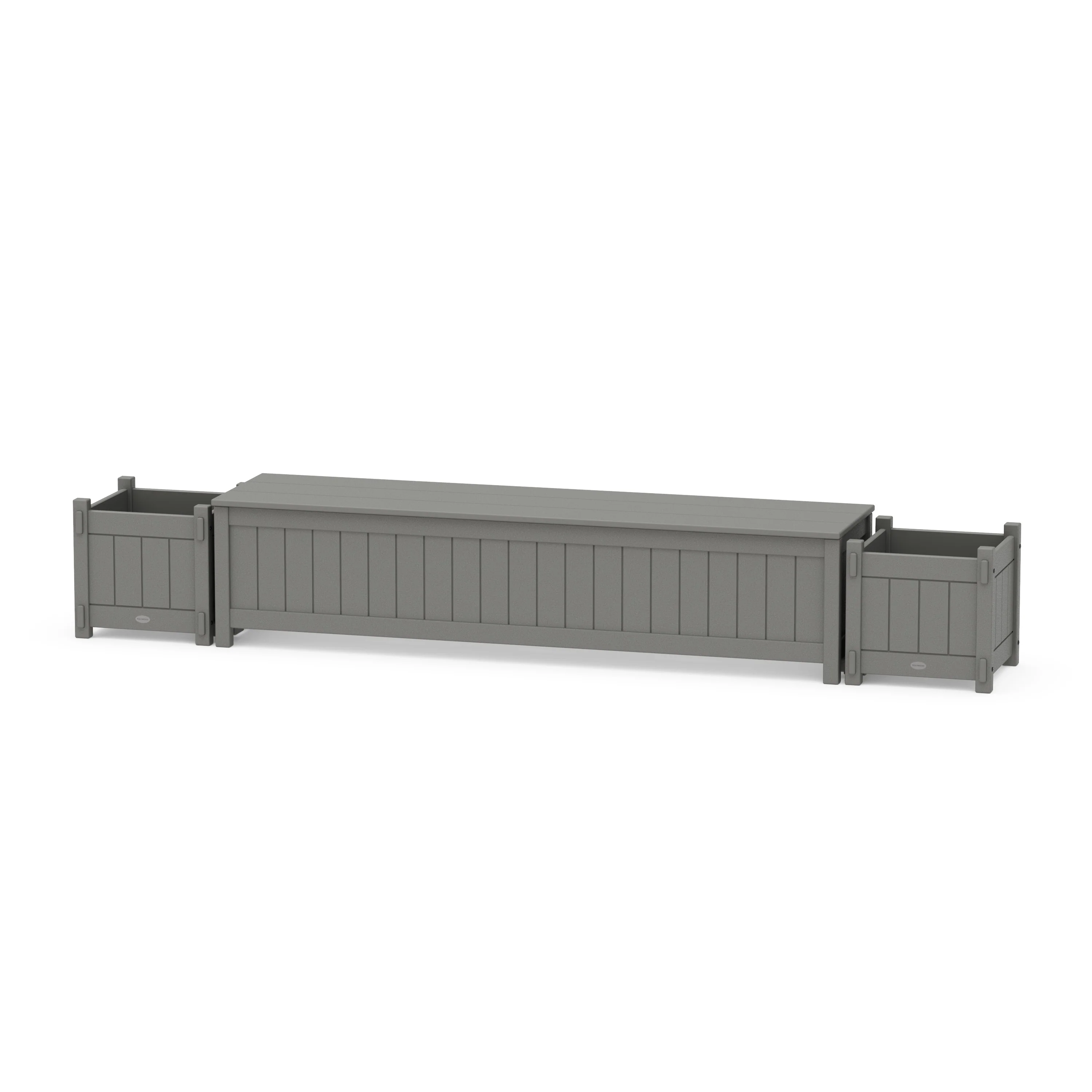 72 Vineyard Straight Planter Storage Bench Set