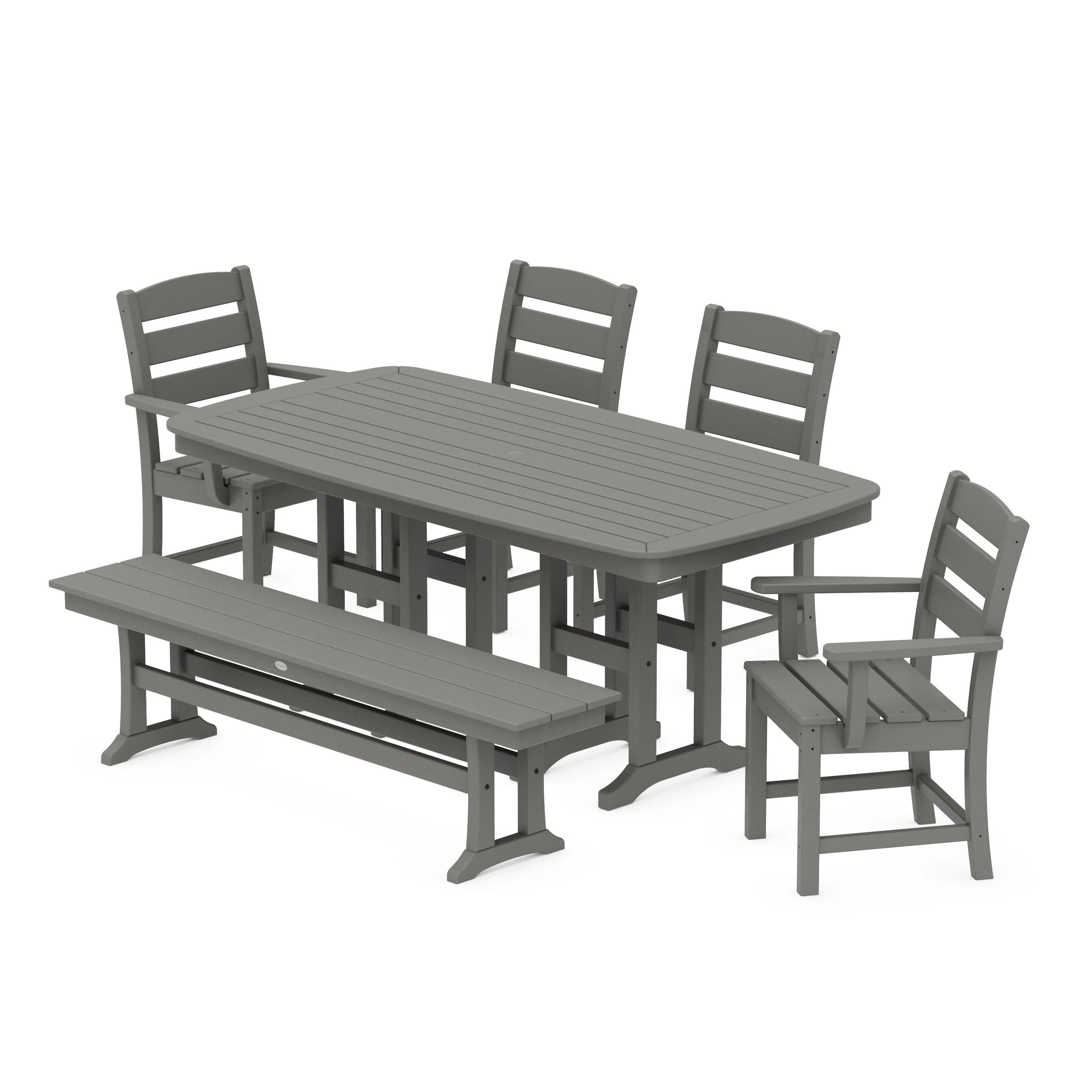 Lakeside 6-Piece Dining Set with Bench