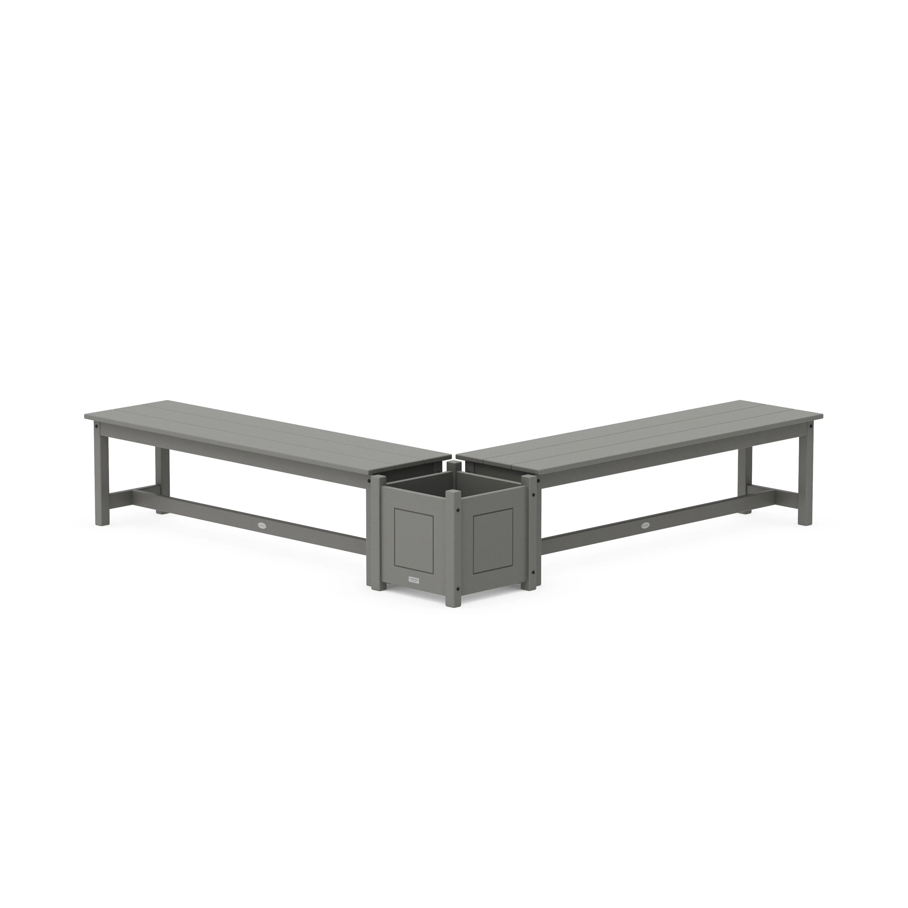 60 Country Living L- Shaped Planter Bench Set