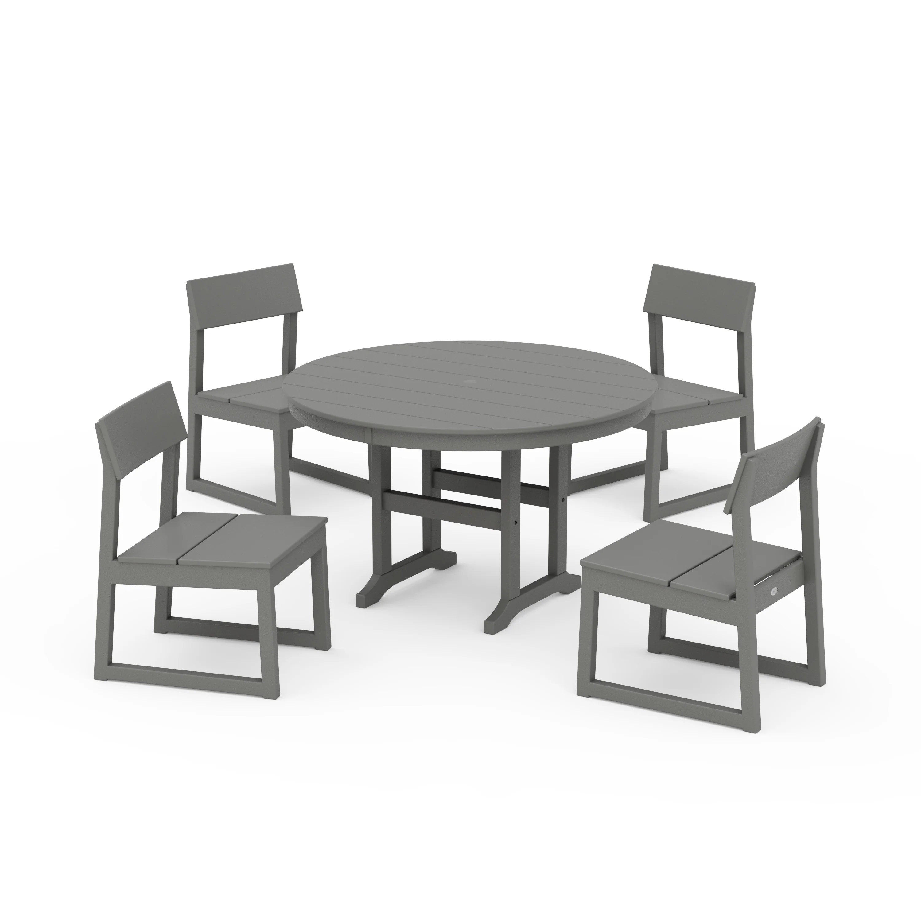 EDGE Side Chair 5-Piece Round Farmhouse Dining Set