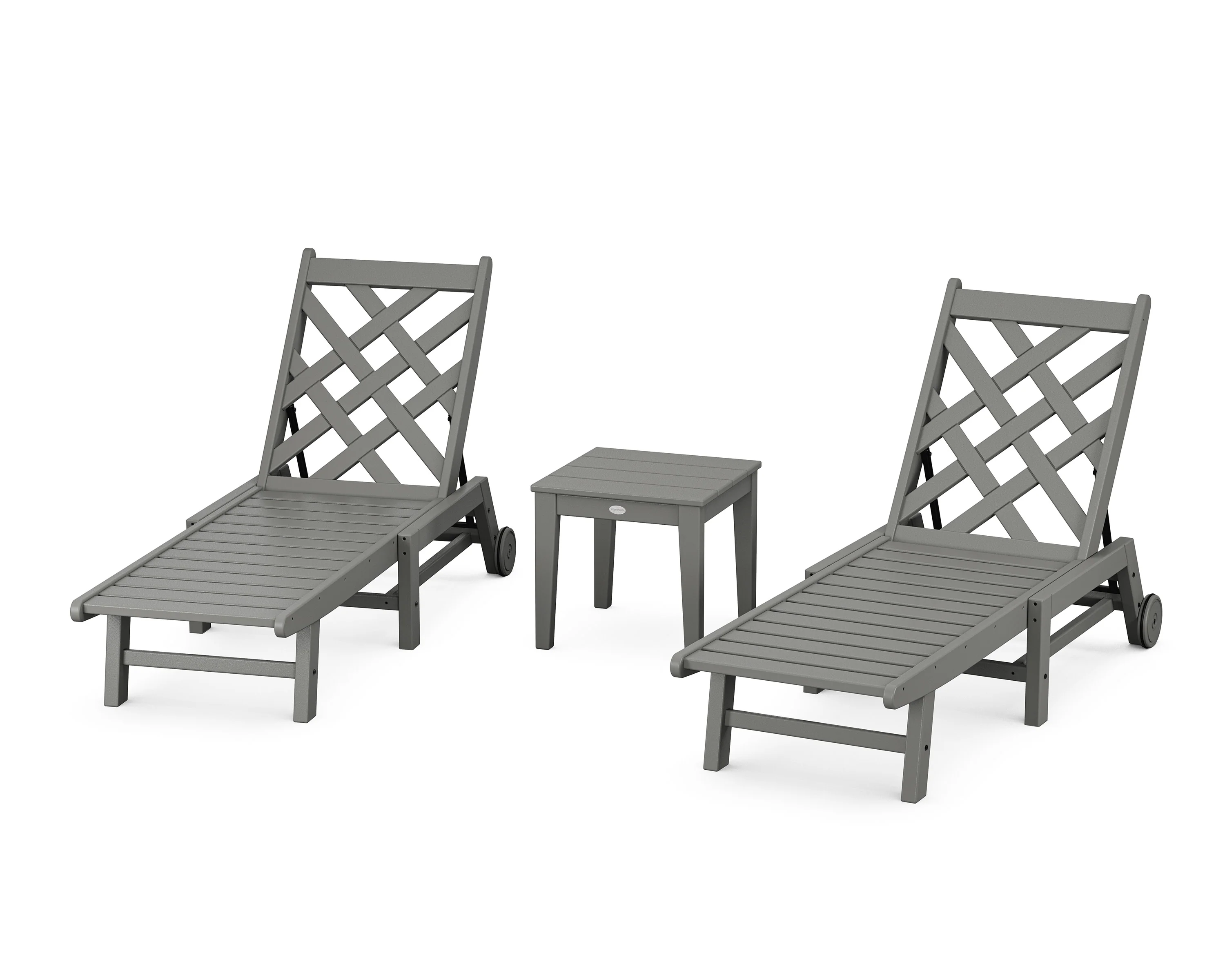 Wovendale 3-Piece Chaise Set with Wheels