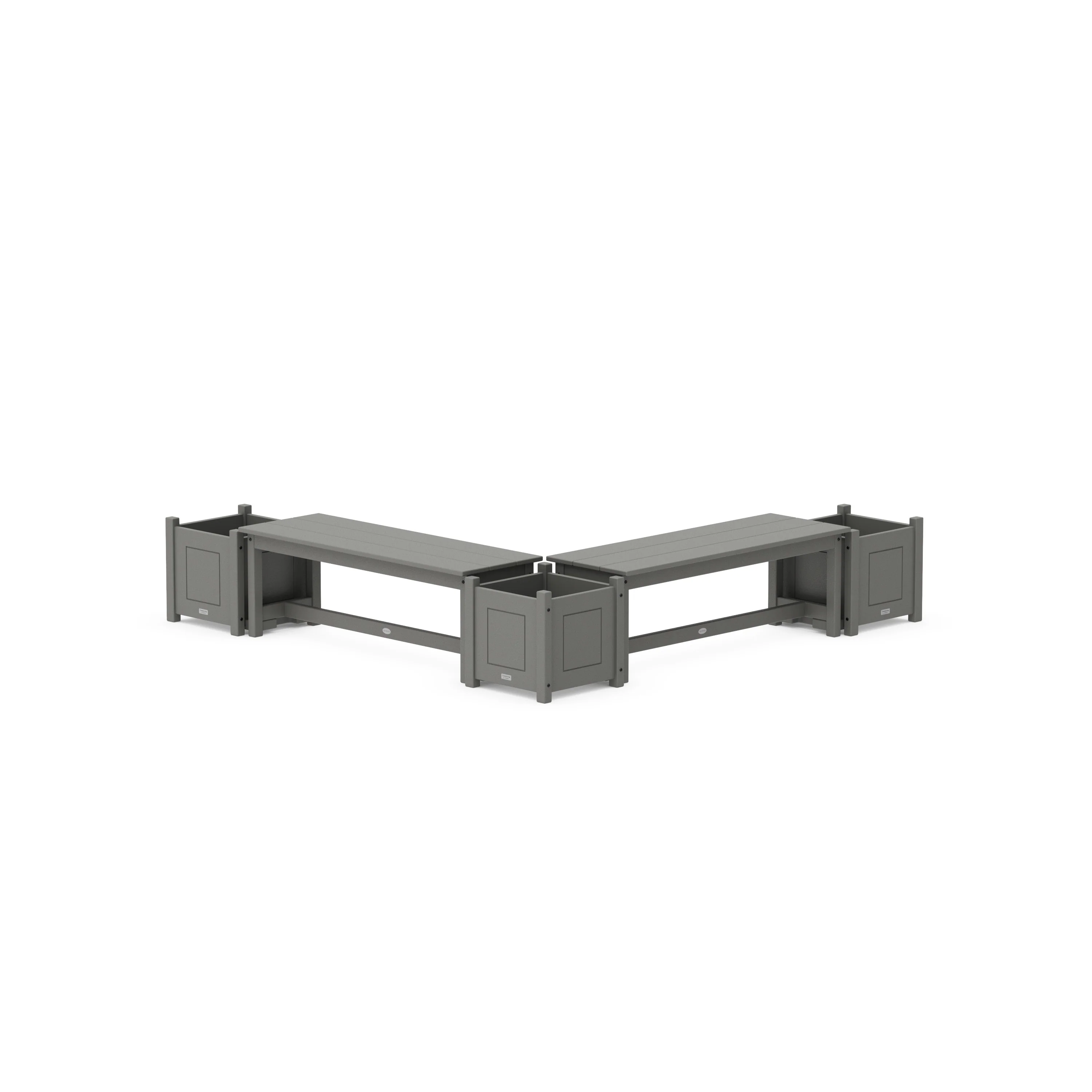 48 Country Living L- Shaped Planter Bench Corner Set