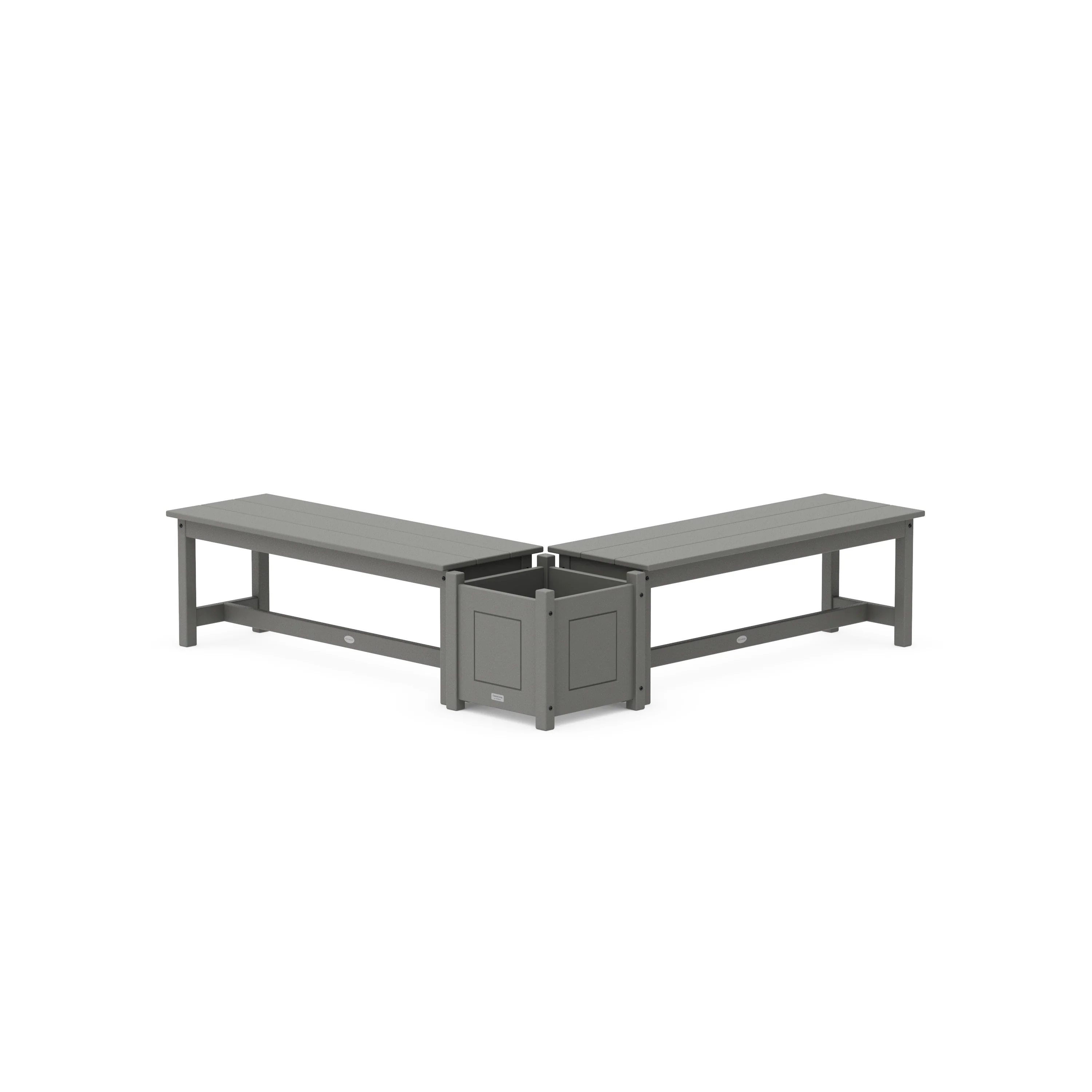 48 Country Living L- Shaped Planter Bench Set