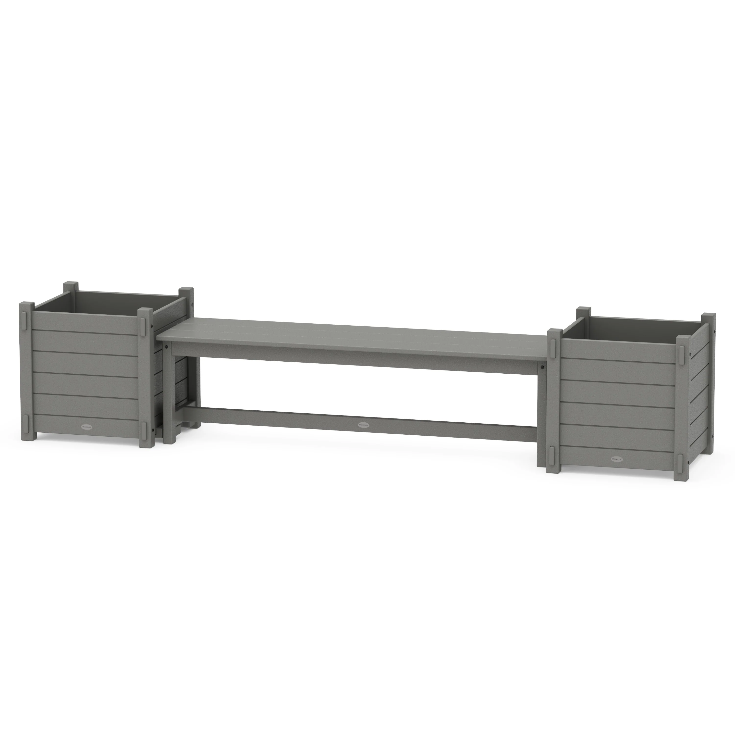 60 Nautical Straight Planter Bench Set - Large