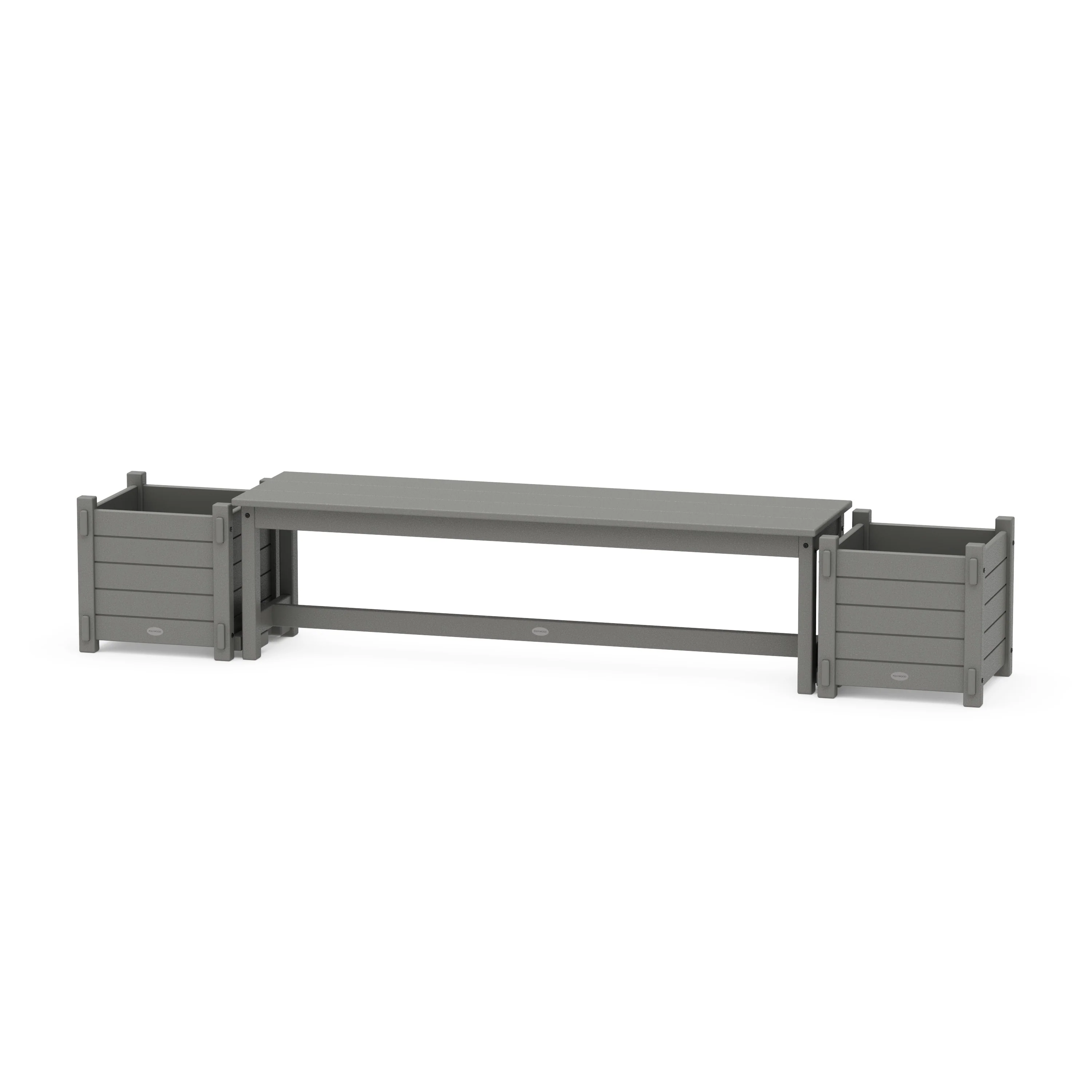 60 Nautical Straight Planter Bench Set