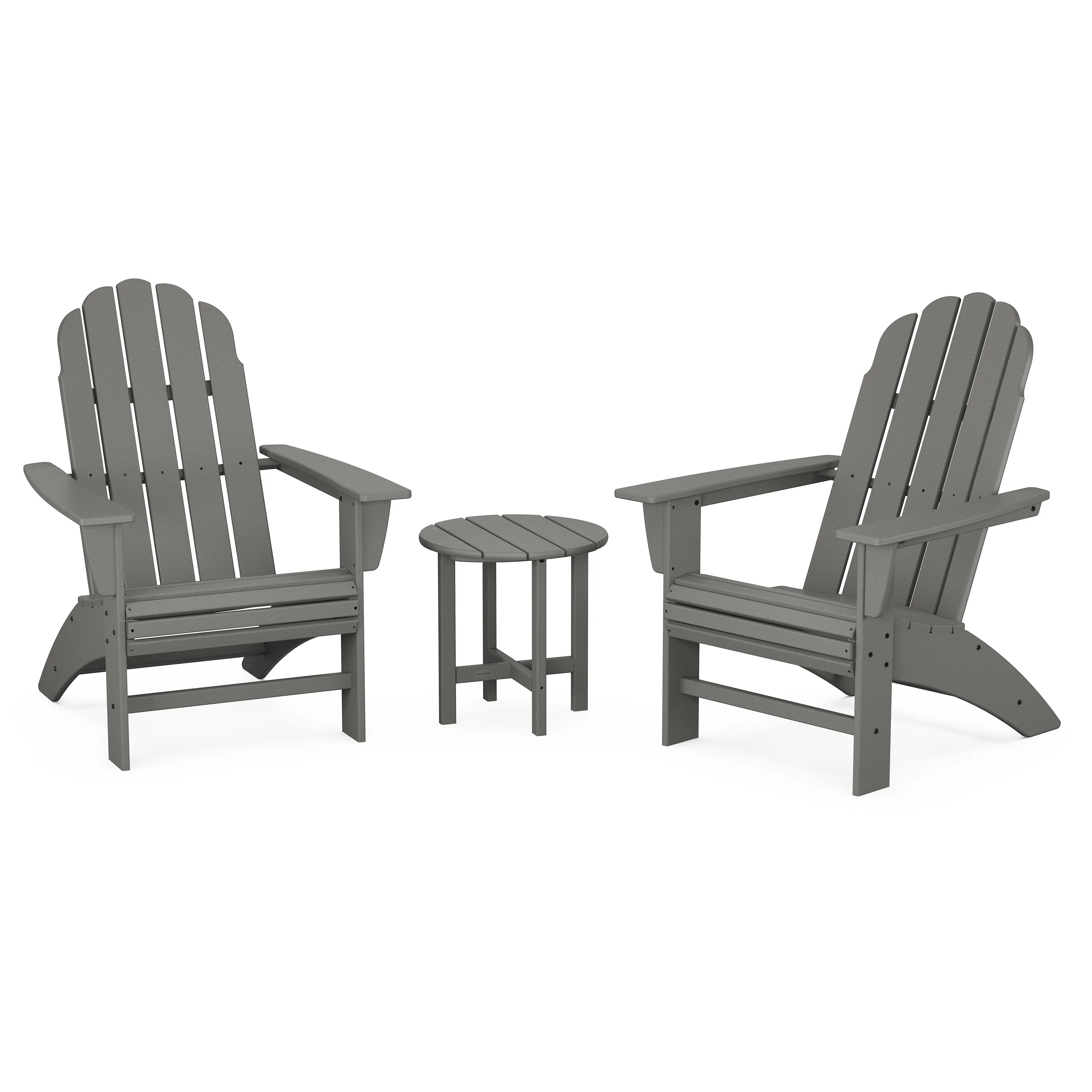 Vineyard 3-Piece Curveback Adirondack Set