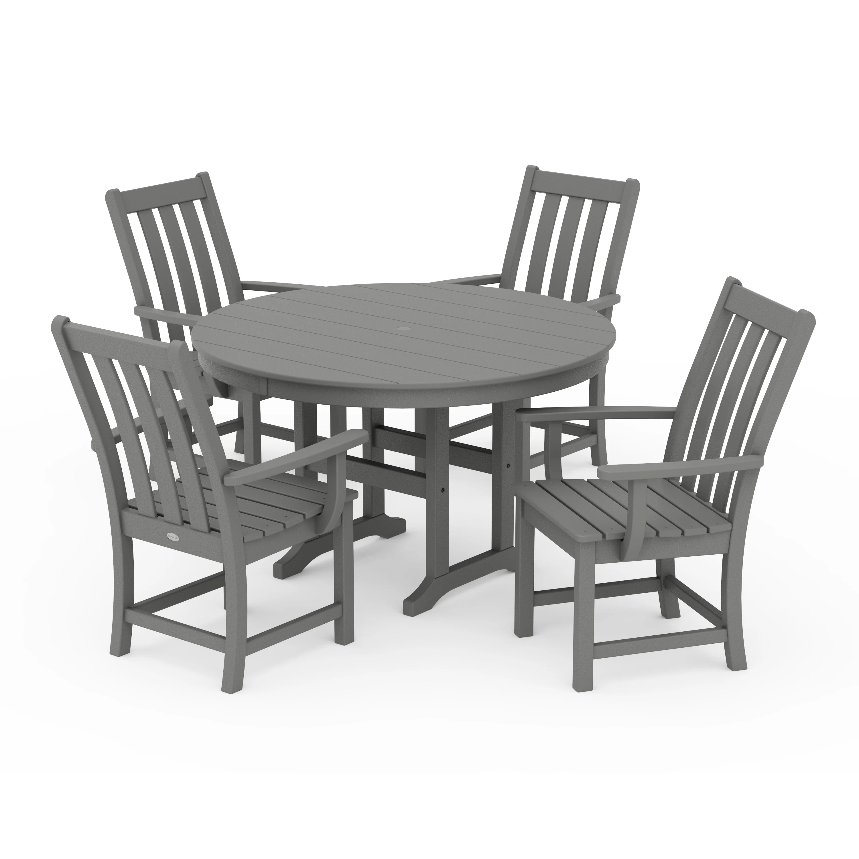 Vineyard 5-Piece Round Farmhouse Dining Set