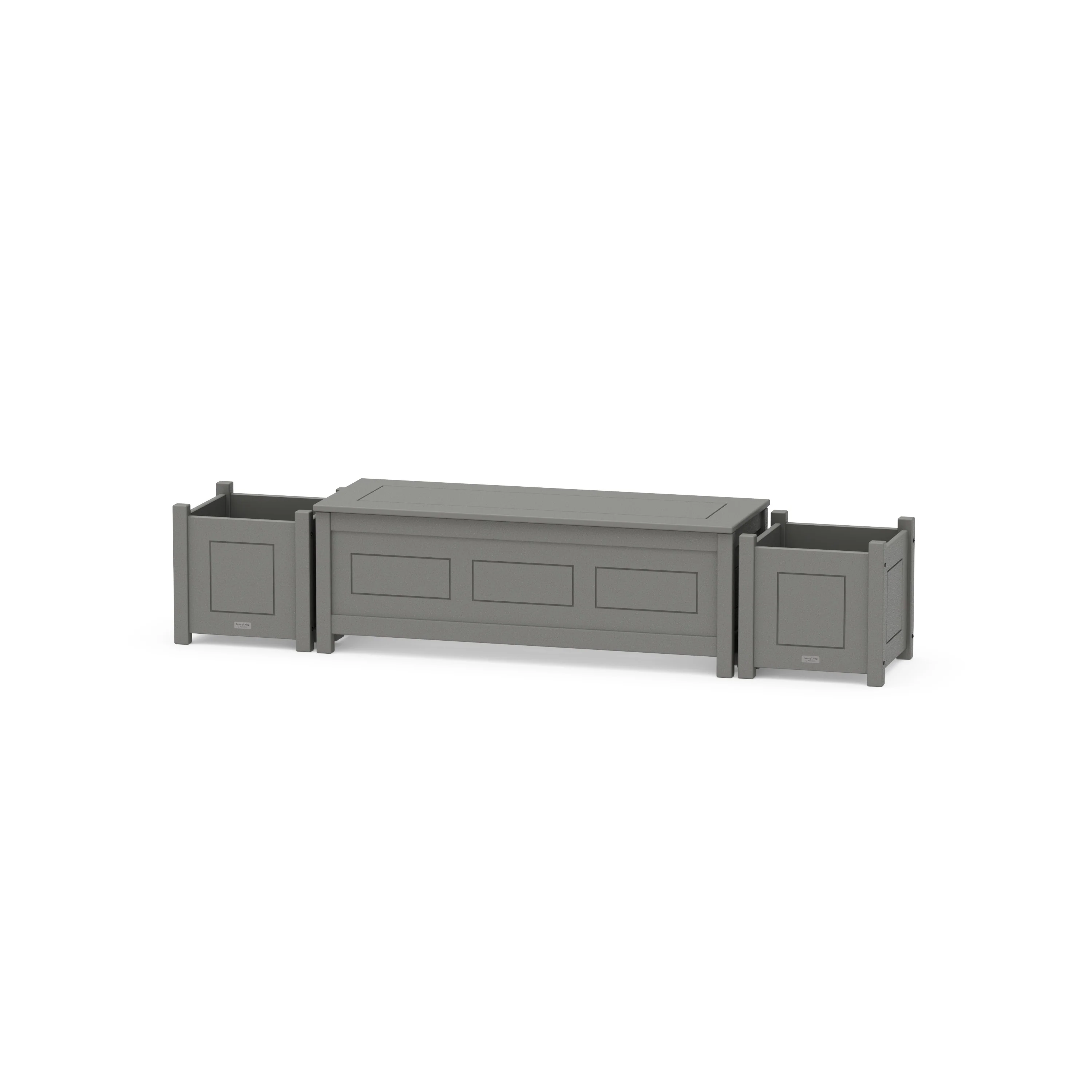 48 Country Living Straight Planter Storage Bench Set