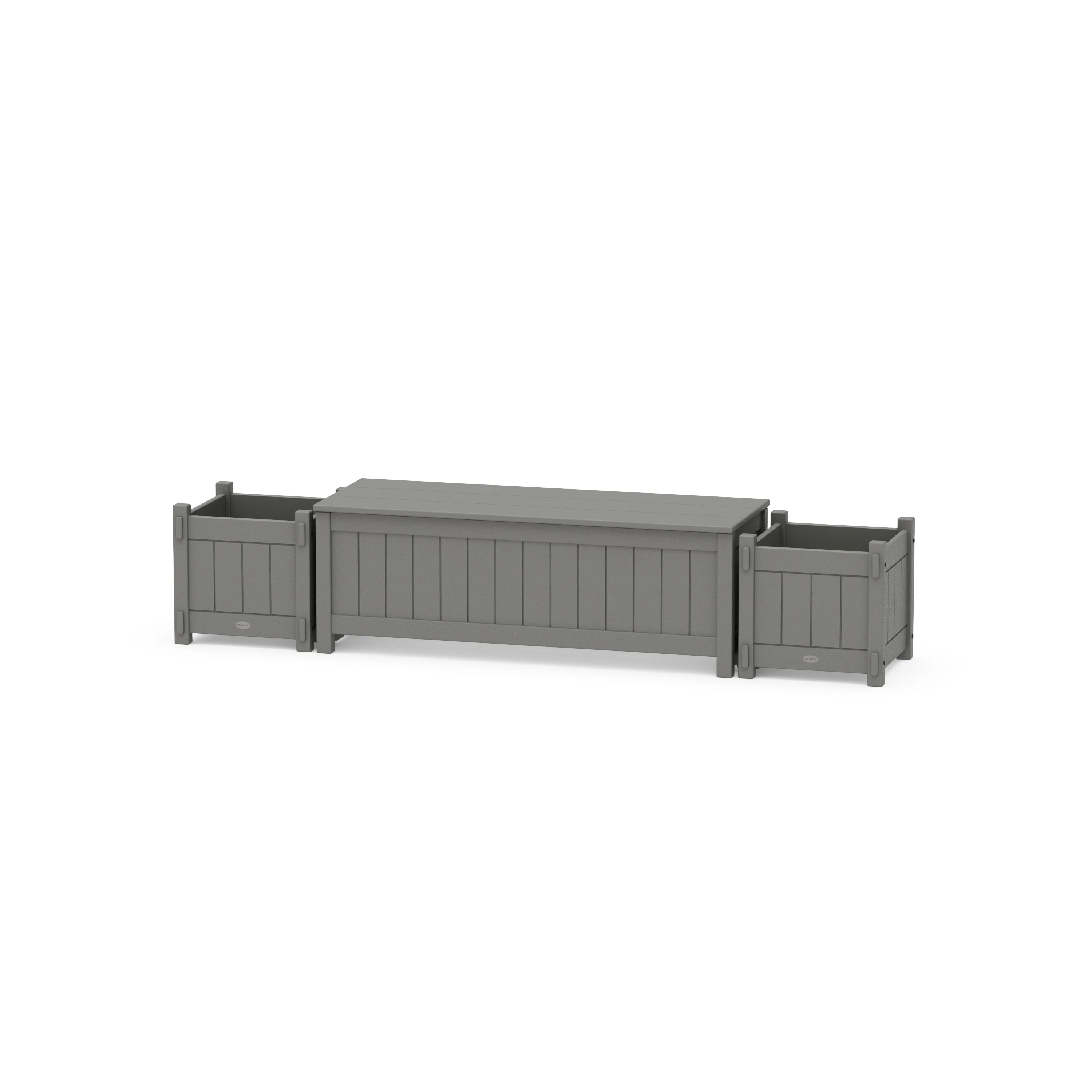 48 Vineyard Straight Planter Storage Bench Set